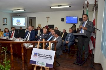 Inauguração do Posto Avançado com placa simbólica em São João do Rio do Peixe