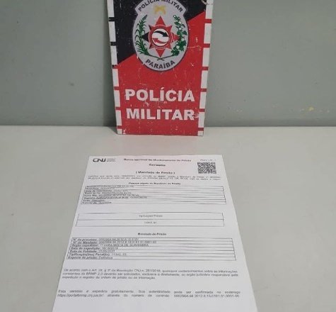 Foragido da Justiça é recapturado pela polícia militar na Paraíba