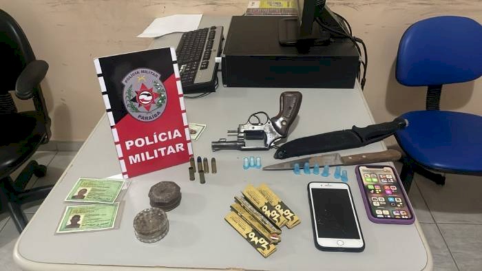 Material ilícito apreendido pela Polícia Militar