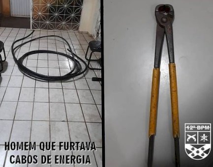 Homens são presos após serem flagrados furtando cabos de energia elétrica, no Sertão 