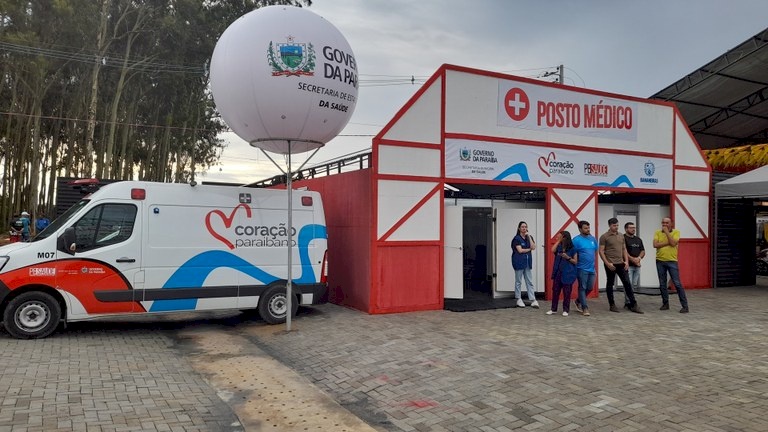 Posto Médico instalado pelo governo do estado no Bananeiras Park