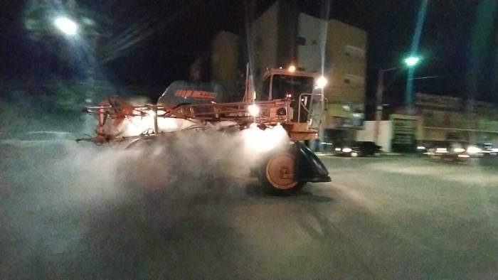 Desinfecção de Ruas em Sousa