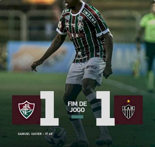 Fluminense e Atlético-MG não passam do 1 a 1 no Raulino de Oliveira