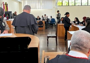 O Júri Popular está ocorrendo na Comarca de Campina