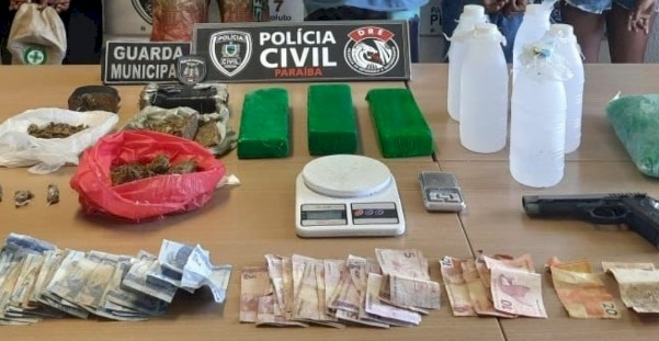Drogas apreendidas em Operação da Polícia Civil em João Pessoa 