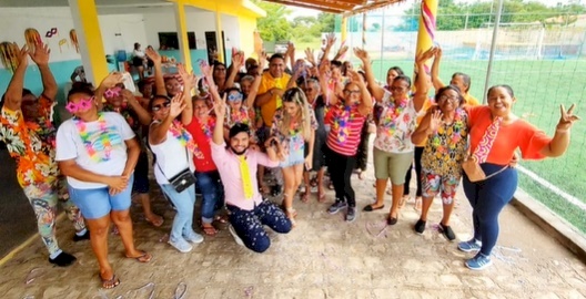 Segundo Carnaval da Melhor idade realizado pela Secretaria de Assistência Social, em Aparecida 