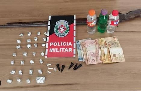 Apreensão de drogas pela Polícia Militar, em Sousa