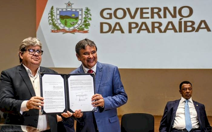 Governador João Azevêdo e o ministro do Desenvolvimento e Assistência Social, Família e Combate à Fome, Wellington Dias