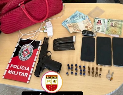 Material ilícito apreendido pela Polícia Militar