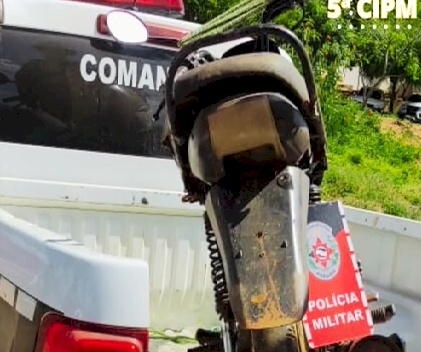 Apreensão de motocicleta com sinais de adulteração