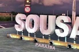 Letreiro com o nome Sousa 