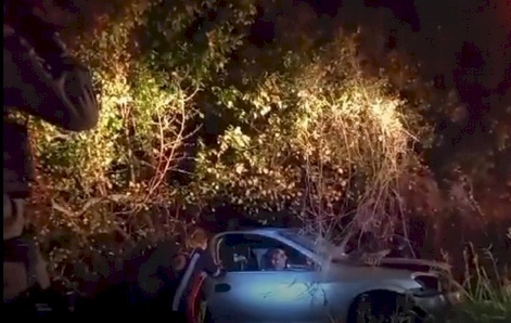 Acidente de carro na BR-405, em Uiraúna