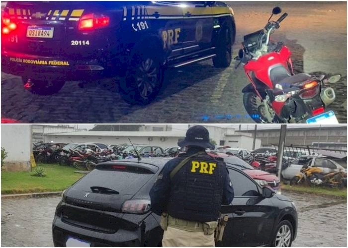 Veículos apreendidos pela PRF na Paraíba
