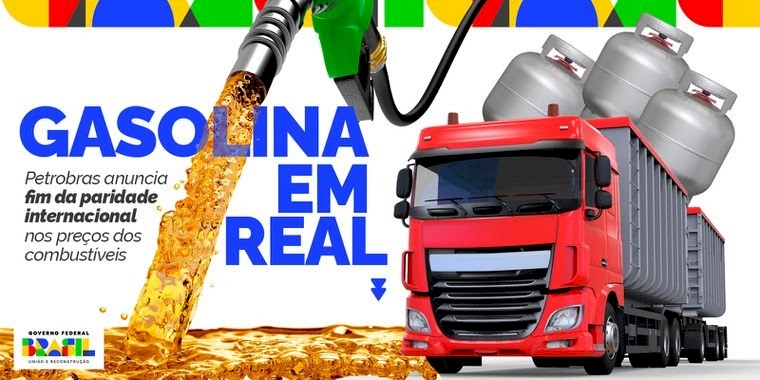 Baixa dos preços de combustíveis no Brasíl