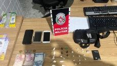 Drogas apreendidas em ação da PM, em Sousa