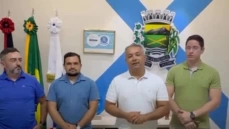 Prefeito Gerôncio Júnior e equipe de governo