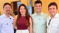 Amanda Silveira participa do lançamento das carretas de exames de imagem em Sousa