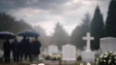 Imagem que reflere um sepultamento 