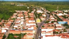 Imagem aérea do município de Aparecida 