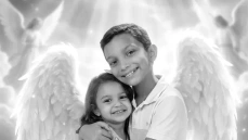 José Davy Rocha Alecrim (14 anos) e Maria Isabella (8 anos)