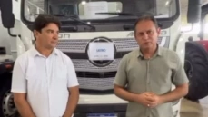 Prefeito de Lastro, Dr. Ronaldo Gonçalves, e o vice-prefeito Domar