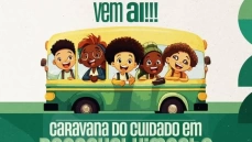 Caravana do Cuidado voltada ao desenvolvimento infantil nas escolas, em Aparecida 