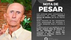 Francisco Selvizo de Oliveira, aos 84 anos