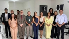 Juiz Bernardo Antonio com a equipe de trabalho