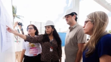 Visita à Escola Municipal Tércia Bonavides, no bairro Valentina Figueiredo
