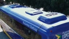 Ônibus que transporta os pacientes de Aparecida para João Pessoa 