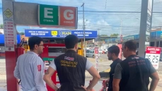 Fiscalização do Procon-JP em posto de combustível
