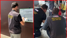 Fiscalização do Procon-JP em posto de combustível