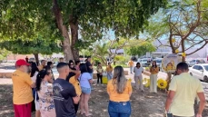 Ação do Setembro Amarelo na Praça do Bom Jesus