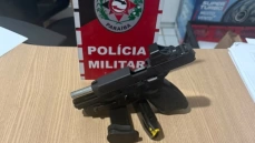 Armas de fogo e munições apreendidas pela PM