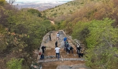 Obra de pavimentação que liga Serra do Braga