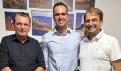 Deputado Chico Mendes, Lucas Ribeiro e prefeito Bal Lins