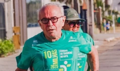 Cícero Lucena em corrida de 10 milhas do TRT