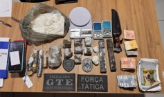 Apreensão de armas e drogas em Nova Floresta