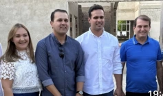 Bal Lins, Lucas Ribeiro e representantes de Bernadino Batista 