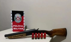 Arma de fogo apreendida em ação da PM