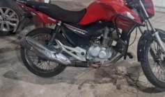 Moto com sinais identificadores adulterados apreendida pela PM