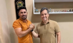 Deputado Estadual Júnior Araújo (PSB) e o vereador Claudiano Vieira 