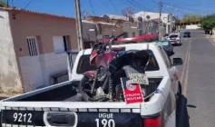 Motocicleta apreendida em ação da PM