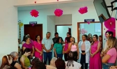 Ação do Outubro Rosa na UBS de Ramada