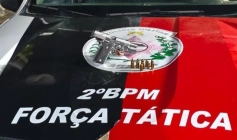 Arma e munições apreendidas em ação da Polícia Militar