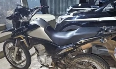 Moto recuperada pela polícia militar em Cajazeiras 