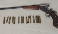 Arma de fogo apreendida pela polícia militar na zona rural de São José de Piranhas 