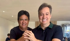 Deputado estadual Júnior Araújo (PSB) e o vereador Inácio Davi, da cidade de Santa Cruz