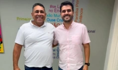 Prefeito de Aparecida, João Neto e o Secretário Wilson Filho 