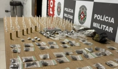 Drogas apreendidas pela Polícia Militar em João Pessoa 
